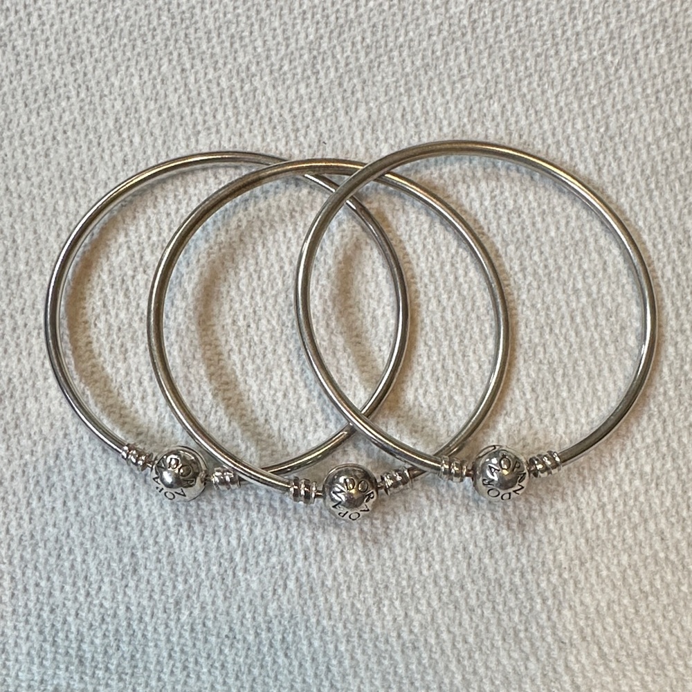 Pandora Sterling Silver “Me” Bangle
